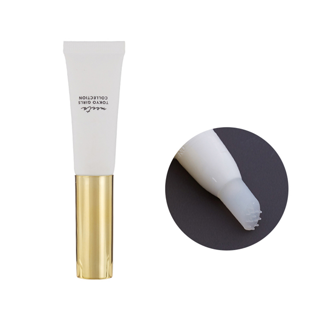 أنبوب بلاستيكي ناعم لكريم العين فارغ مع أداة توزيع من السيليكون