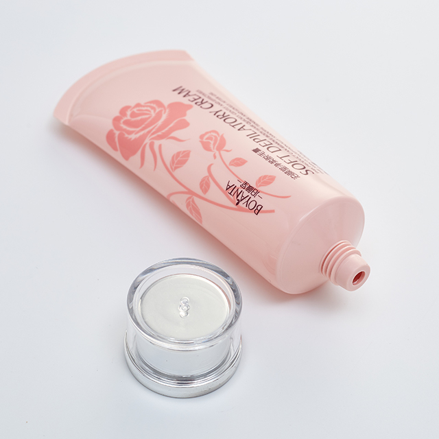 أنبوب غسيل الوجه الفارغ من البولي إيثيلين مع غطاء أكريليك